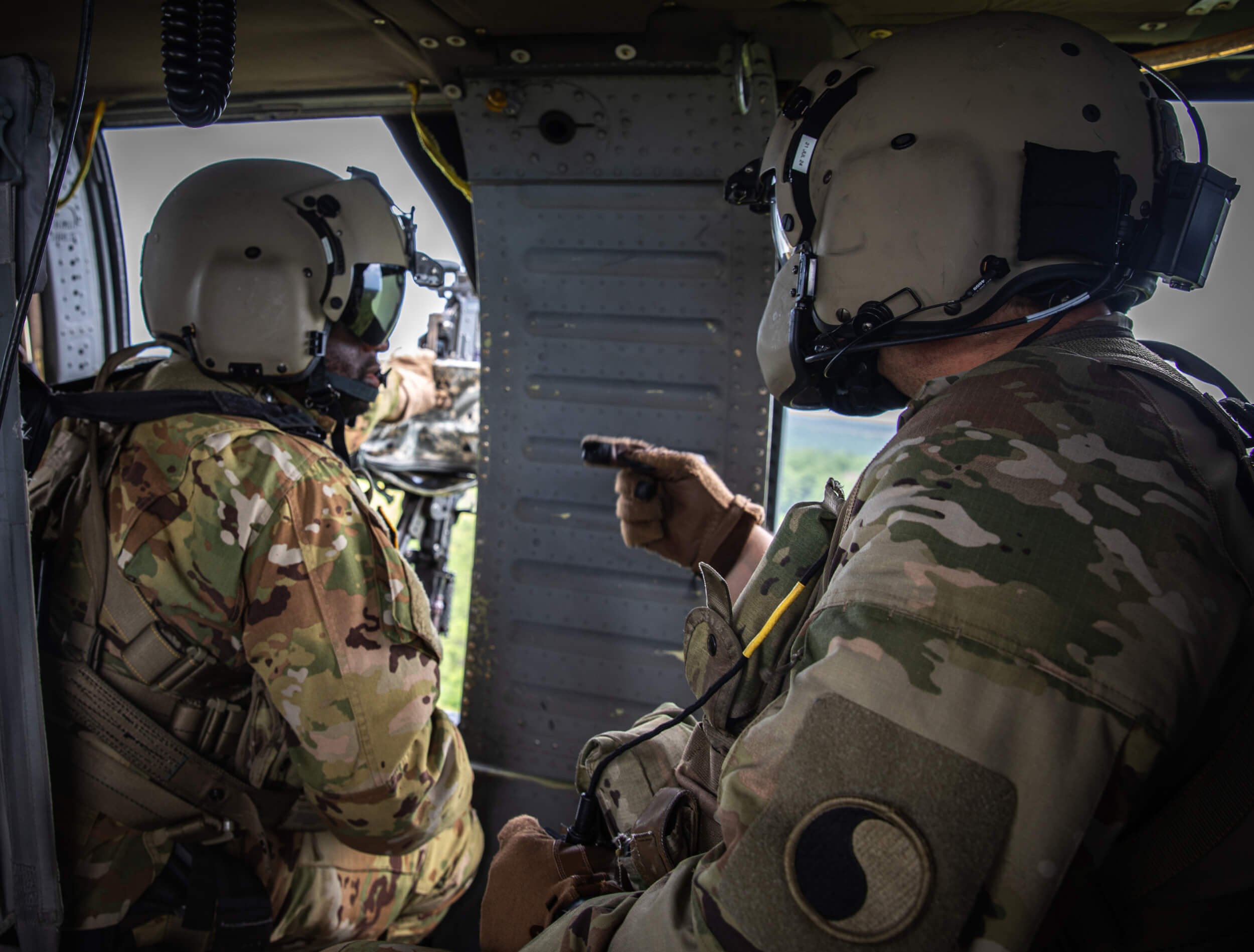 military in helicopter